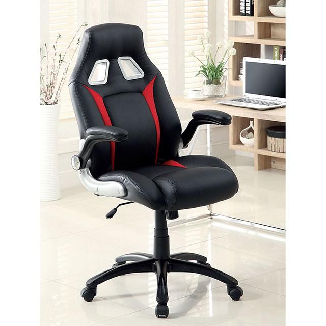 Argon Black/Silver/Red Office Chair - Jay's Mattress Plus (NY)