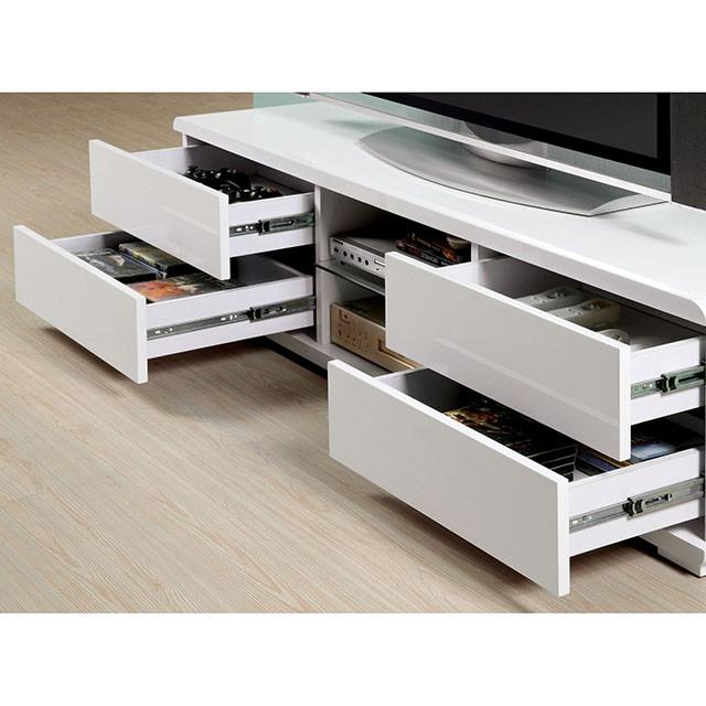 Cerro White 59" TV Console, White - Jay's Mattress Plus (NY)