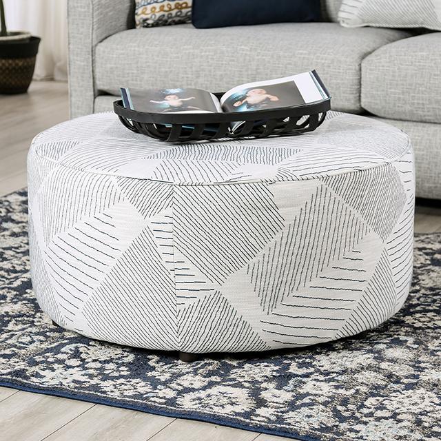CHANCERY Ottoman, Gray/Navy - Jay's Mattress Plus (NY)