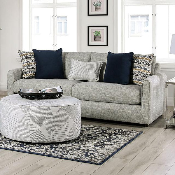 CHANCERY Sofa, Gray/Navy - Jay's Mattress Plus (NY)