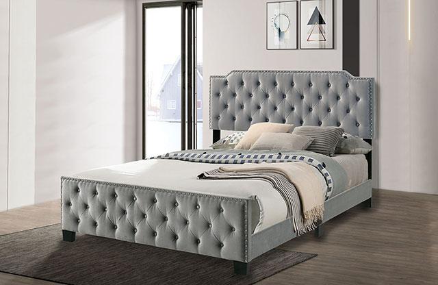 Charlize Bed Grey & Navy - Jay's Mattress Plus (NY)
