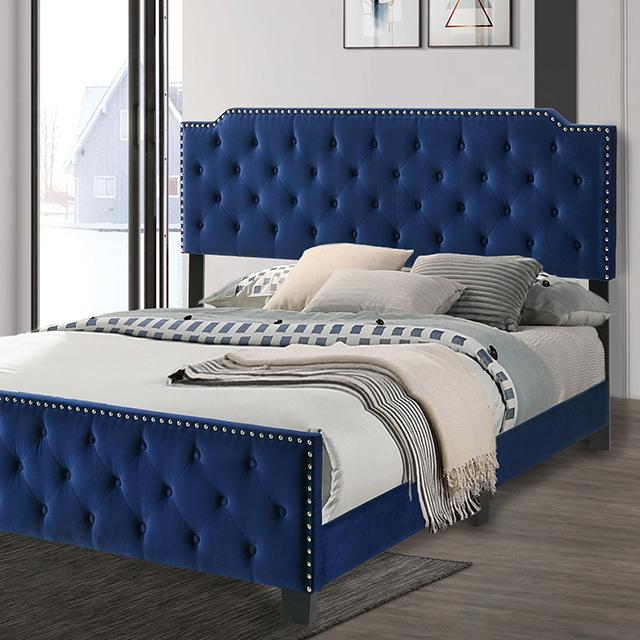 Charlize Bed Grey & Navy - Jay's Mattress Plus (NY)