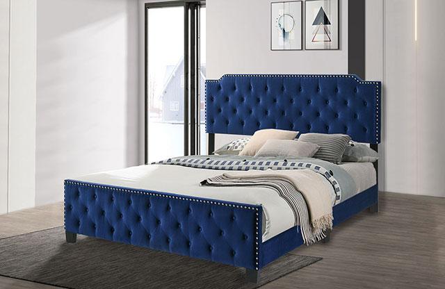 Charlize Bed Grey & Navy - Jay's Mattress Plus (NY)