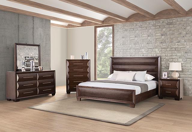 Chemnitz Bed Espresso & White - Jay's Mattress Plus (NY)