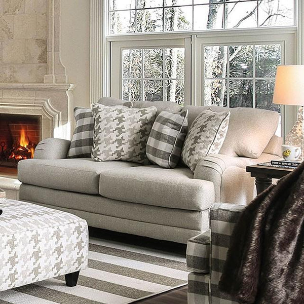 Christine Light Gray Love Seat - Jay's Mattress Plus (NY)