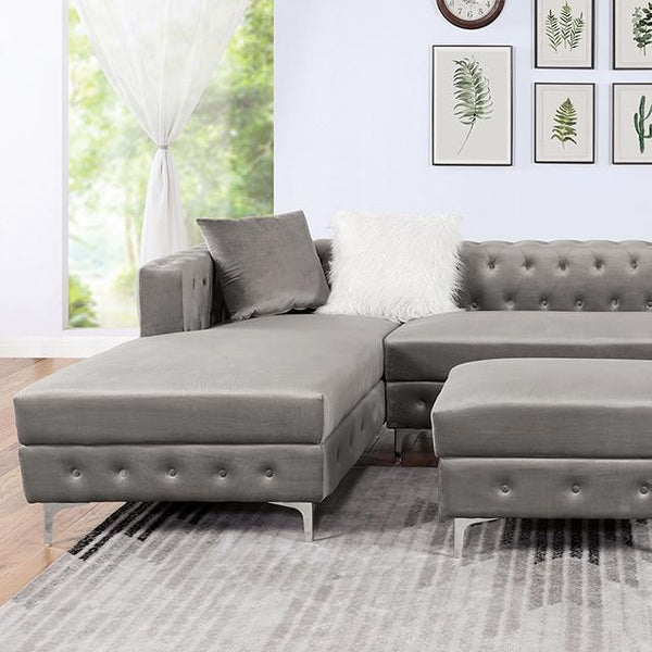 CIABATTONI Sectional, Gray - Jay's Mattress Plus (NY)