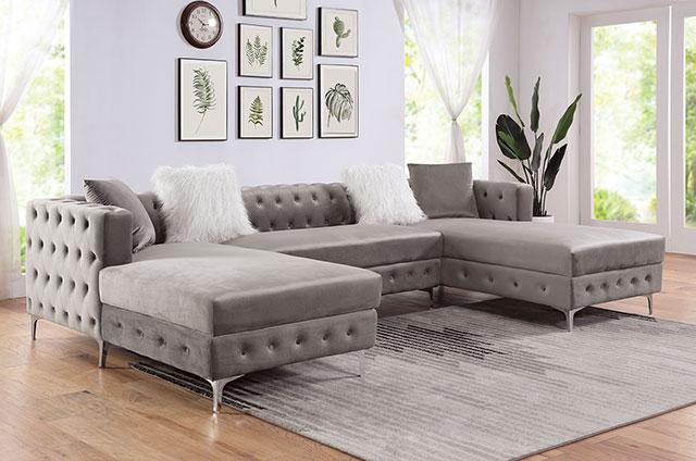 CIABATTONI Sectional, Gray - Jay's Mattress Plus (NY)