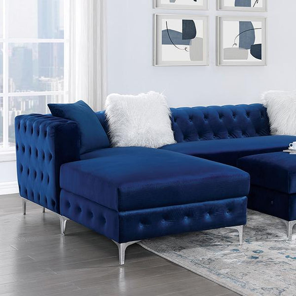CIABATTONI Sectional, Navy - Jay's Mattress Plus (NY)