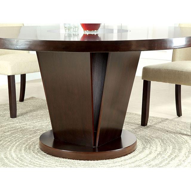 Cimma Espresso Round Dining Table - Jay's Mattress Plus (NY)