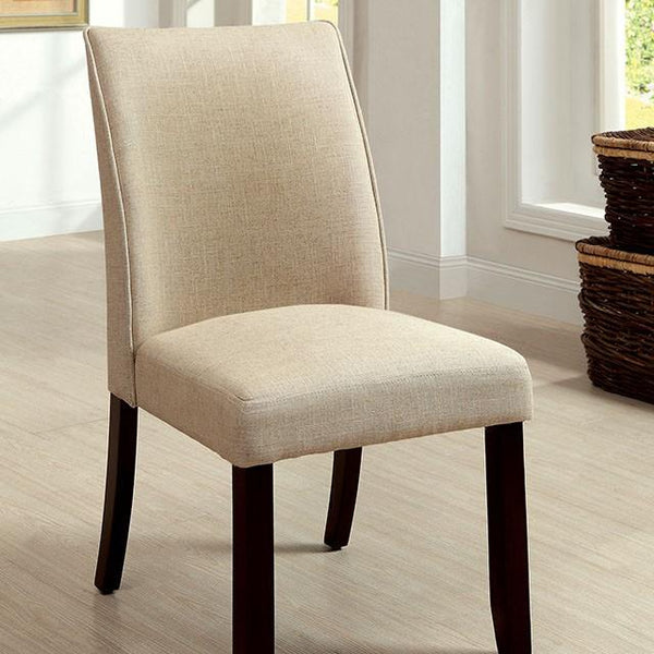 Cimma Espresso/Ivory Side Chair (2/CTN) - Jay's Mattress Plus (NY)