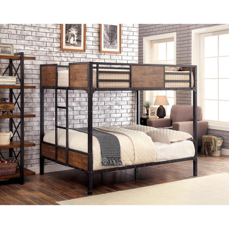 CLAPTON Black Full/Full Bunk Bed - Jay's Mattress Plus (NY)