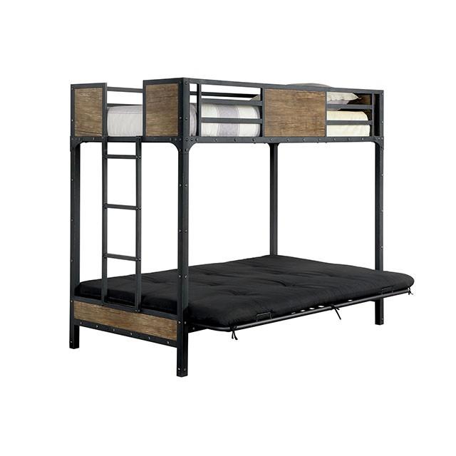 CLAPTON Black Twin Bed w/ Futon Base - Jay's Mattress Plus (NY)