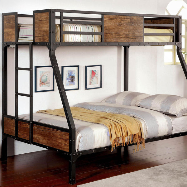 CLAPTON Black Twin/Full Bunk Bed - Jay's Mattress Plus (NY)