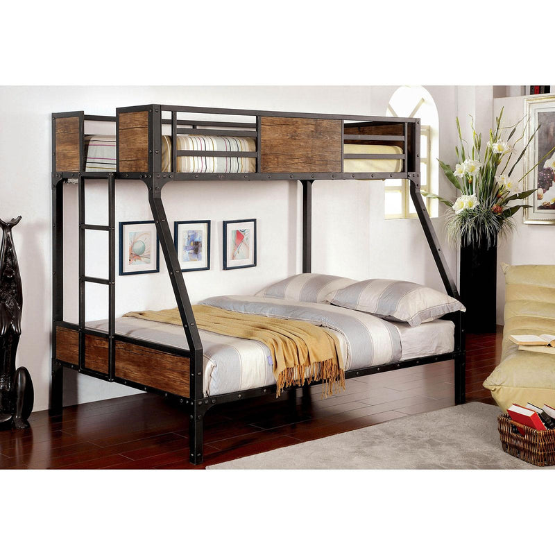 CLAPTON Black Twin/Full Bunk Bed - Jay's Mattress Plus (NY)