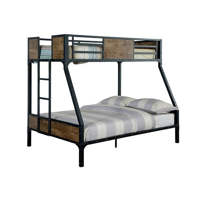 CLAPTON Black Twin/Full Bunk Bed - Jay's Mattress Plus (NY)
