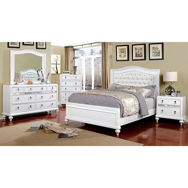 Ariston Mirror White, Silver, & Black - Jay's Mattress Plus (NY)