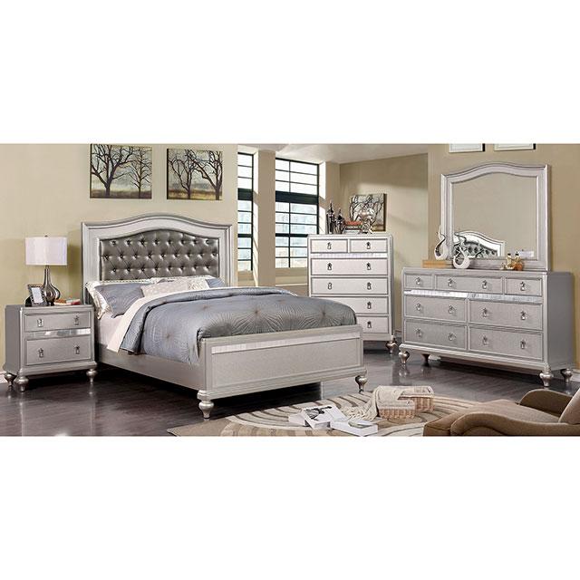 Ariston Mirror White, Silver, & Black - Jay's Mattress Plus (NY)