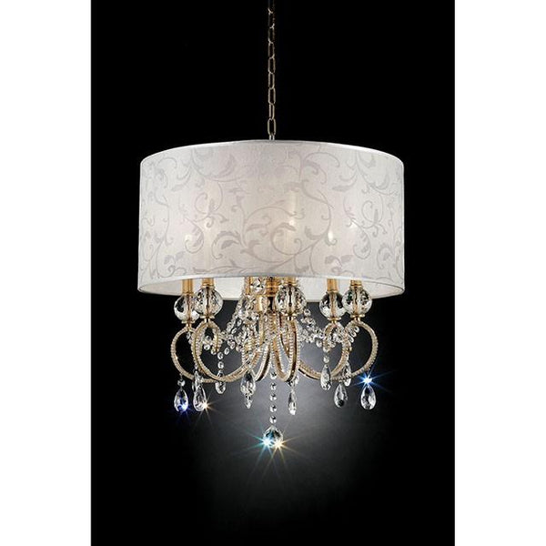 Deborah Gold 24.5"H Gold Ceiling Lamp - Jay's Mattress Plus (NY)