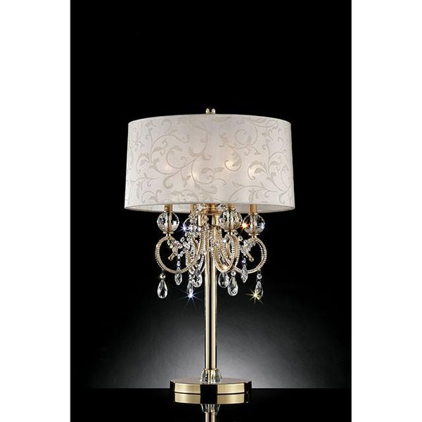 Deborah Gold 33"H Gold Table Lamp - Jay's Mattress Plus (NY)