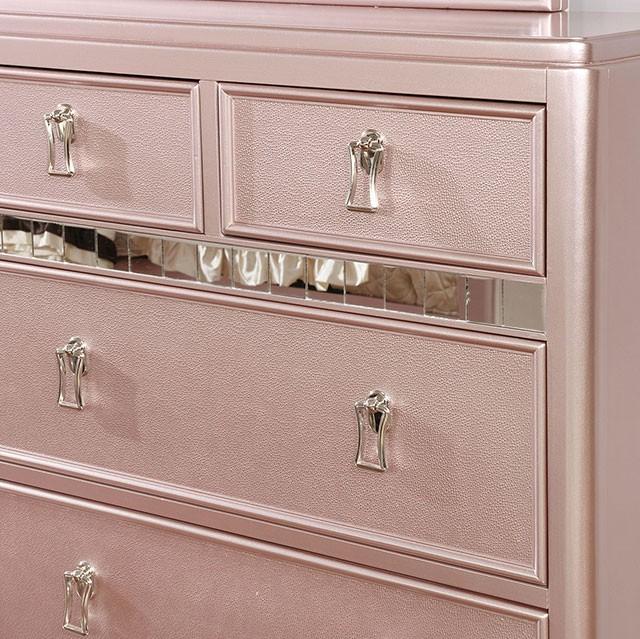 Ariston Rose Gold Dresser - Jay's Mattress Plus (NY)