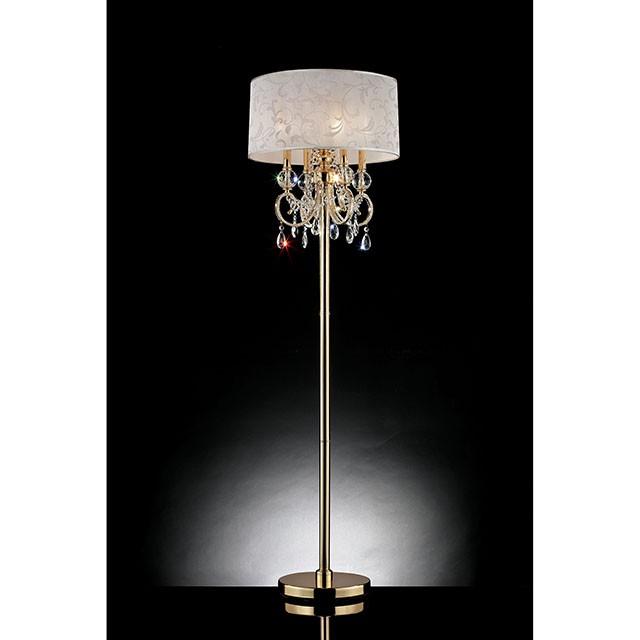 Deborah Gold 63"H Gold Floor Lamp - Jay's Mattress Plus (NY)