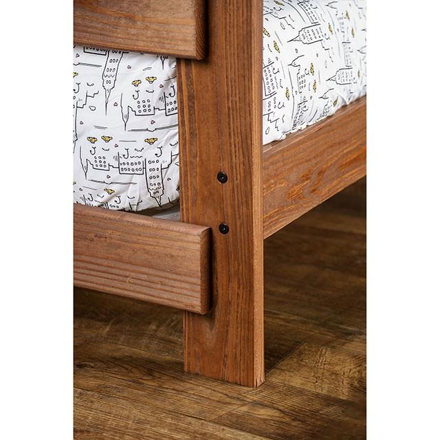 Arlette Twin/Twin Bunk Bed Brown, Black, Gray, & White - Jay's Mattress Plus (NY)
