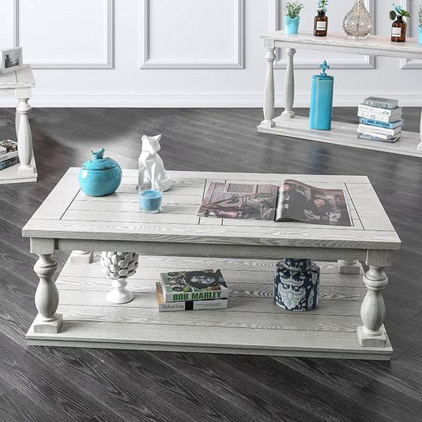 Arlington Antique White Coffee Table - Jay's Mattress Plus (NY)