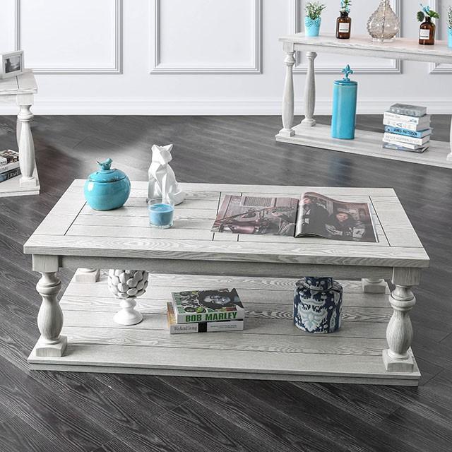 Arlington Antique White Coffee Table - Jay's Mattress Plus (NY)