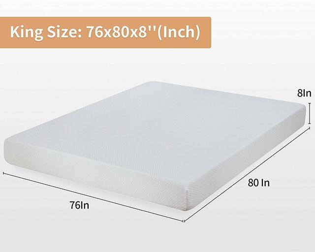 Artemisia 8" Memory Foam Mattress White - Jay's Mattress Plus (NY)