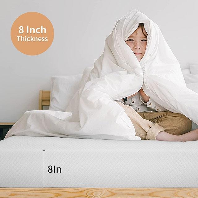 Artemisia 8" Memory Foam Mattress White - Jay's Mattress Plus (NY)