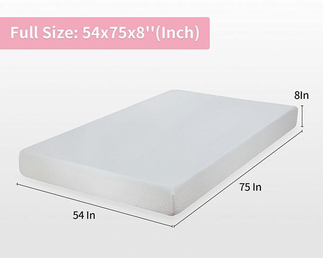 Artemisia 8" Memory Foam Mattress White - Jay's Mattress Plus (NY)
