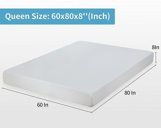 Artemisia 8" Memory Foam Mattress White - Jay's Mattress Plus (NY)