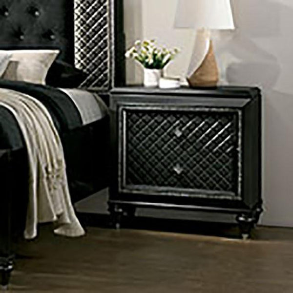 Demetria Metallic Gray Night Stand - Jay's Mattress Plus (NY)