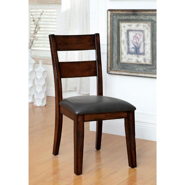 DICKINSON I Dark Cherry Side Chair (2/CTN) - Jay's Mattress Plus (NY)