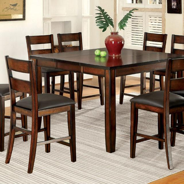 DICKINSON II Dark Cherry Counter Ht. Table w/ 18" Leaf - Jay's Mattress Plus (NY)