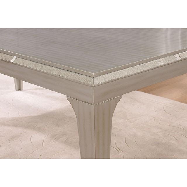 DIOCLES Silver/Gray Dining Table - Jay's Mattress Plus (NY)