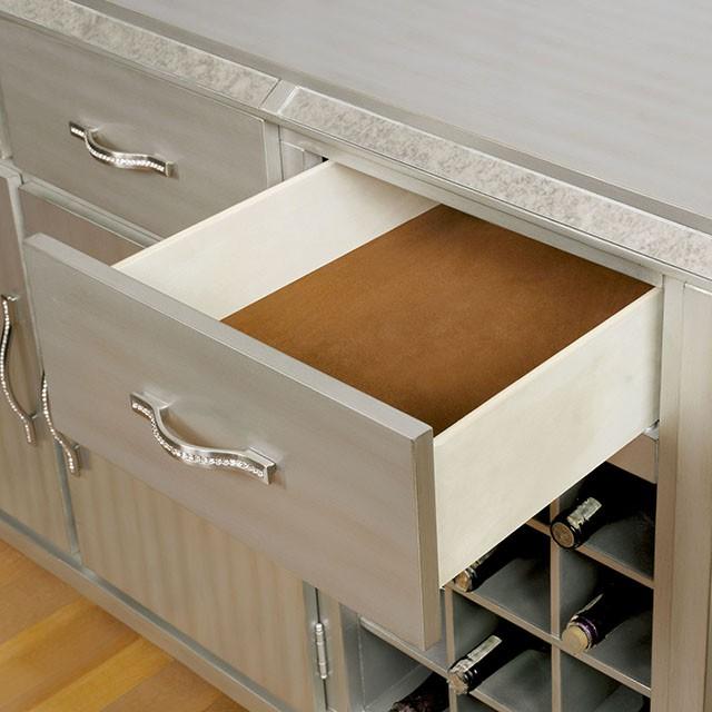 DIOCLES Silver/Gray Server - Jay's Mattress Plus (NY)