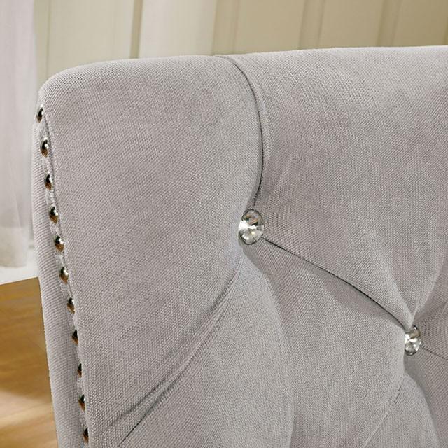 DIOCLES Silver/Light Gray Side Chair (2/CTN) - Jay's Mattress Plus (NY)