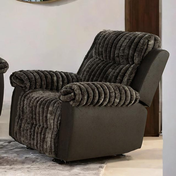 Dionysus Manual Glider Recliner Brown - Jay's Mattress Plus (NY)