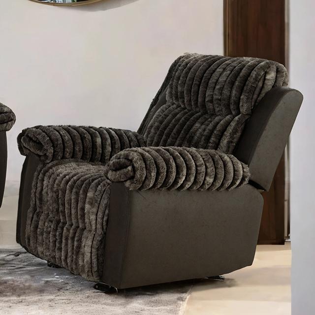 Dionysus Manual Glider Recliner Brown - Jay's Mattress Plus (NY)