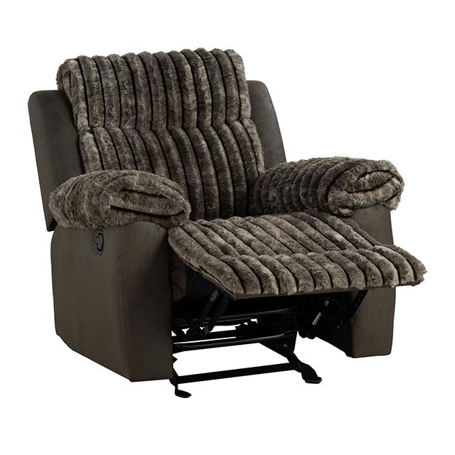 Dionysus Manual Glider Recliner Brown - Jay's Mattress Plus (NY)