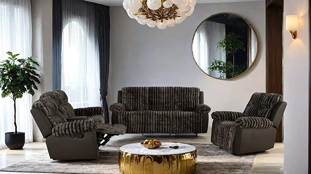 Dionysus Manual Reclining Sofa Brown - Jay's Mattress Plus (NY)