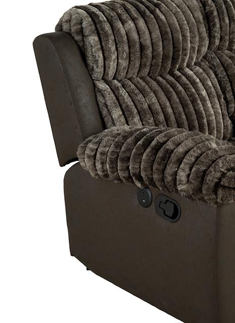 Dionysus Manual Reclining Sofa Brown - Jay's Mattress Plus (NY)