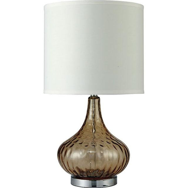 Donna Amber 15"H Glass Amber Table Lamp - Jay's Mattress Plus (NY)