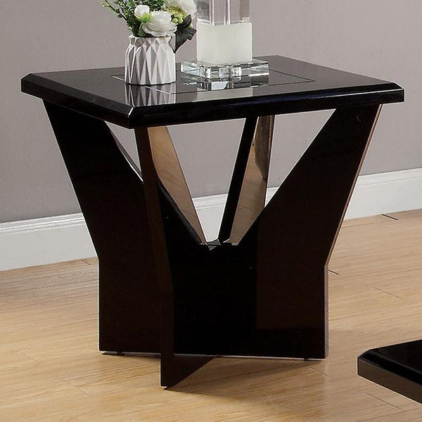DUBENDORF End Table, Black - Jay's Mattress Plus (NY)