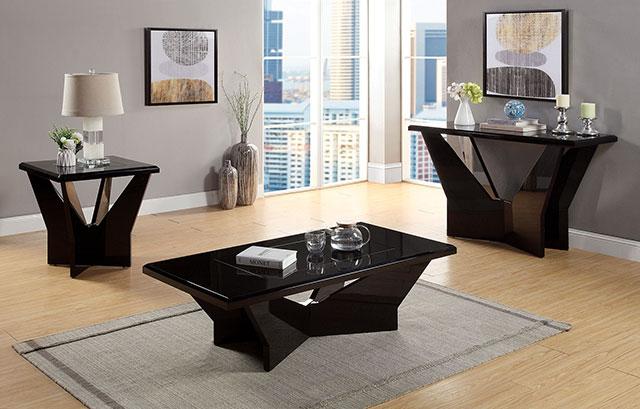 DUBENDORF End Table, Black - Jay's Mattress Plus (NY)