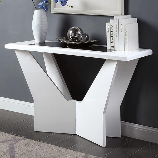 DUBENDORF Sofa Table, White - Jay's Mattress Plus (NY)