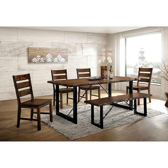 Dulce Walnut/Black Dining Table - Jay's Mattress Plus (NY)