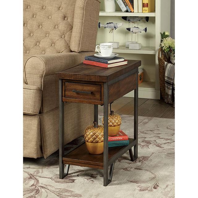 Dundalk Dark Oak Side Table - Jay's Mattress Plus (NY)