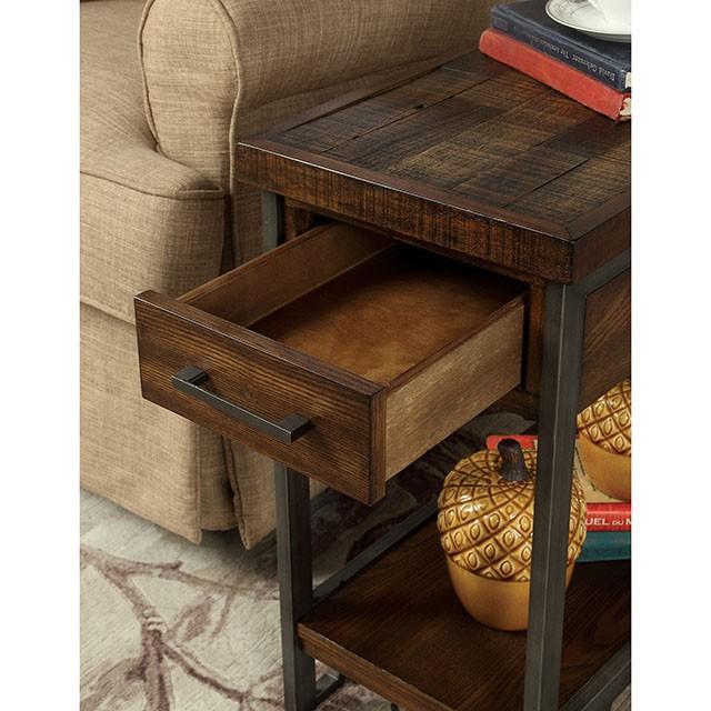 Dundalk Dark Oak Side Table - Jay's Mattress Plus (NY)